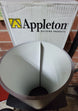 Appleton Aluminum Trim Coil 24" x 50' x .019" Royal Brown White Flashing Roll Roofing - resaled - Appleton - 093349762647