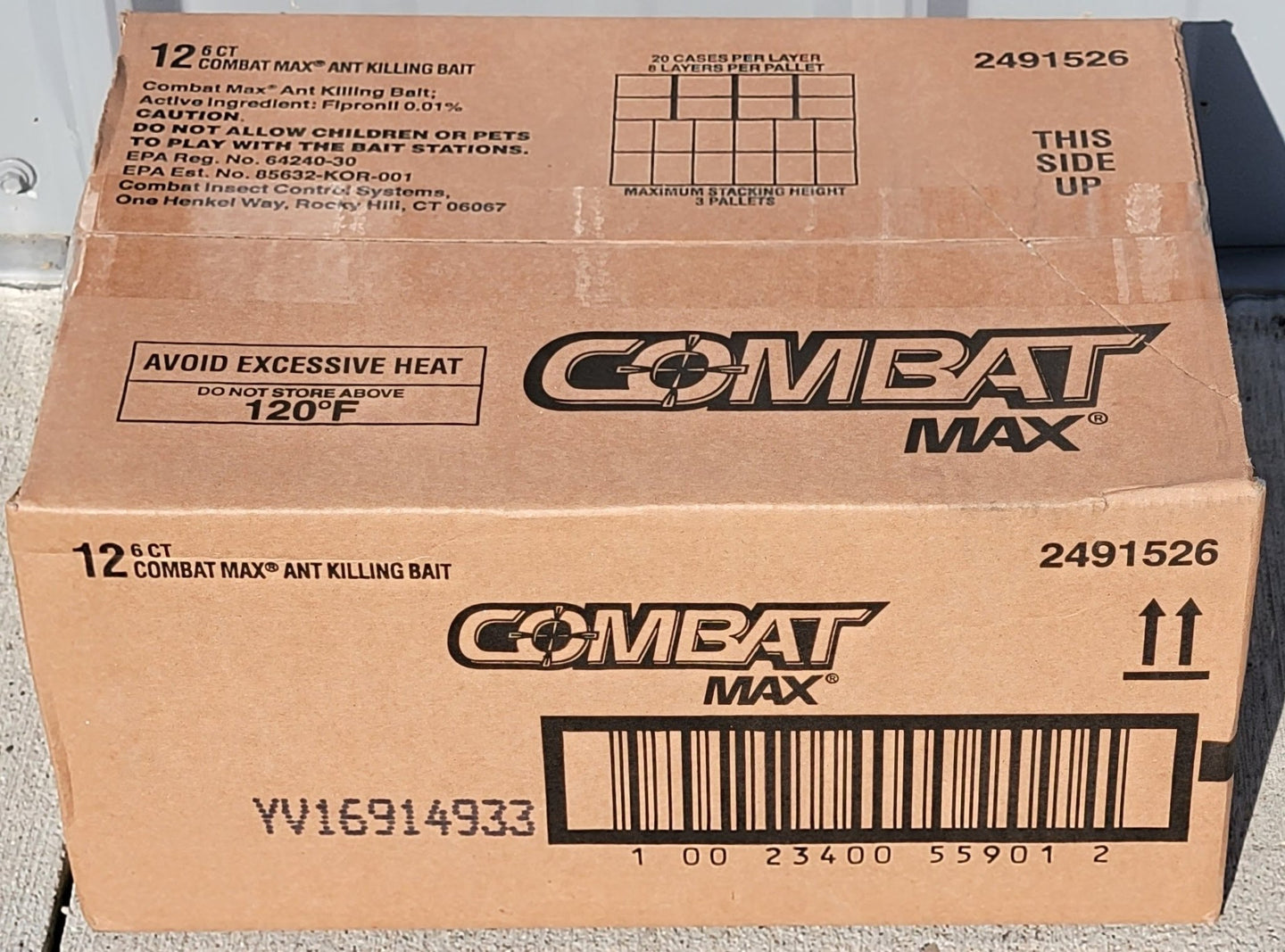 Combat Max Source Kill Ant Killing Bait Indoor Outdoor Lot of 12 - 6 Station Pack =72 Total Trap - resaled - Combat - 023400559015
