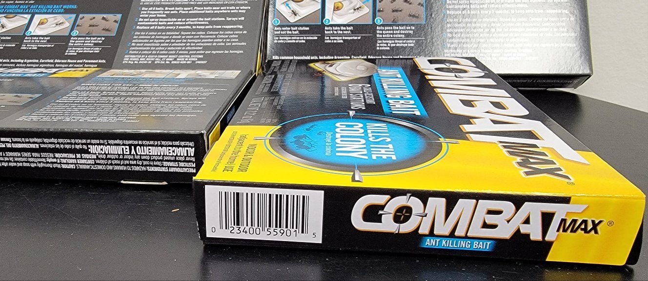 Combat Max Source Kill Ant Killing Bait Trap Lot of 4x 6 Station Pack - 24 Total - resaled - Combat - 023400559015