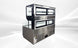 Commercial Open Air Sandwich Refrigerated Merchandiser NSF 59 in. 18.9 cu. ft. EC536C Black - resaled - Elite Kitchen Supply - 764749171567