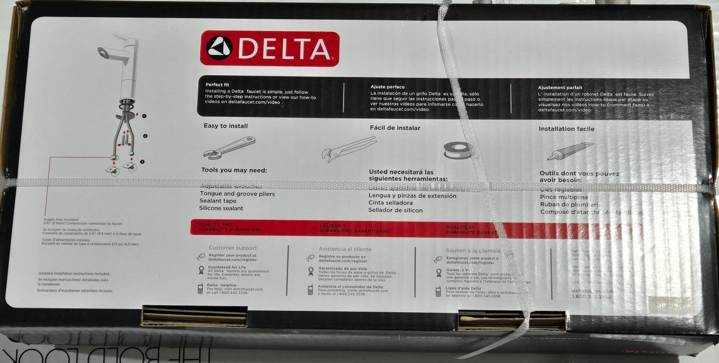 Delta Portwood Bathroom Faucet 15770LF Chrome Single Hole Single - Handle - resaled - Delta - 034449906685