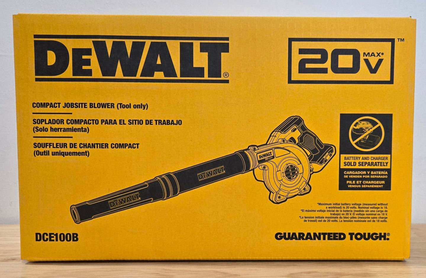 DEWALT 20V MAX Cordless Compact Jobsite Blower DCE100B (Tool Only) 135 MPH 100 CFM - resaled - Dewalt - 885911451604