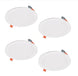 Halo HLBSL6099FS35-4PK 6 in. LED Recessed Light Kit 4-Pack Dimmable Canless Adjustable CCT IC Rated Indoor Integrated - resaled - Halo - 080083161423