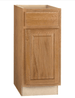 Hampton Bay 15 in. W x 24 in. D x 34.5 in. H Assembled Base Kitchen Cabinet Medium Oak KB15 - MO - resaled - Hampton Bay - 094803042473