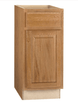 Hampton Bay 15 in. W x 24 in. D x 34.5 in. H Assembled Base Kitchen Cabinet Medium Oak KB15 - MO - resaled - Hampton Bay - 094803042473