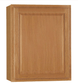 Hampton Bay 24 in. W x 12 in. D x 30 in. H Assembled Wall Kitchen Cabinet Medium Oak KW2430 - MO - resaled - Hampton Bay - 094803042398