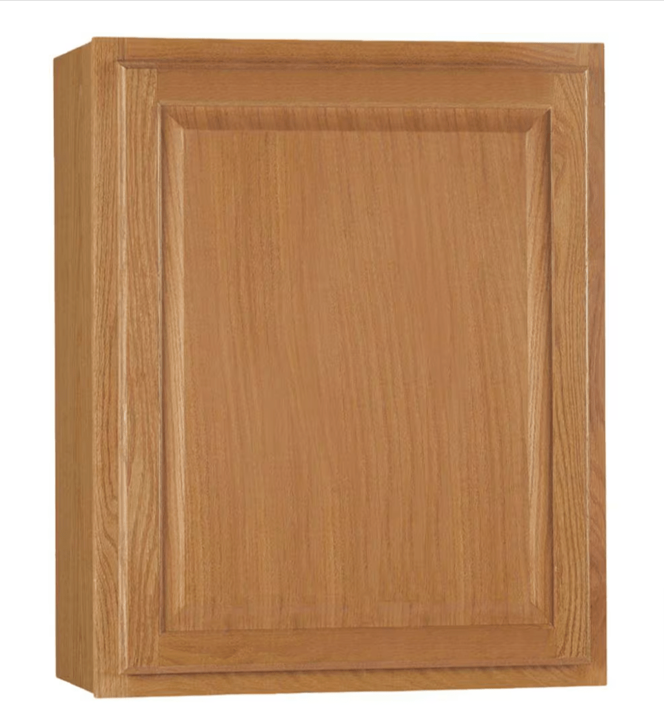 Hampton Bay 24 in. W x 12 in. D x 30 in. H Assembled Wall Kitchen Cabinet Medium Oak KW2430 - MO - resaled - Hampton Bay - 094803042398