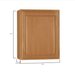 Hampton Bay 24 in. W x 12 in. D x 30 in. H Assembled Wall Kitchen Cabinet Medium Oak KW2430 - MO - resaled - Hampton Bay - 094803042398
