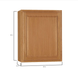 Hampton Bay 24 in. W x 12 in. D x 30 in. H Assembled Wall Kitchen Cabinet Medium Oak KW2430 - MO - resaled - Hampton Bay - 094803042398