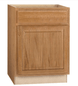 Hampton Bay 24 in. W x 24 in. D x 34.5 in. H Assembled Base Kitchen Cabinet in Medium Oak KB24 - MO - resaled - Hampton Bay - 094803042497