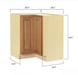 Hampton Bay 25 in. W x 16.5 in. D x 34.5 in. H Assembled Lazy Susan Corner Base Kitchen Cabinet Medium Oak KBLS36 - MO - resaled - Hampton Bay - 094803042558