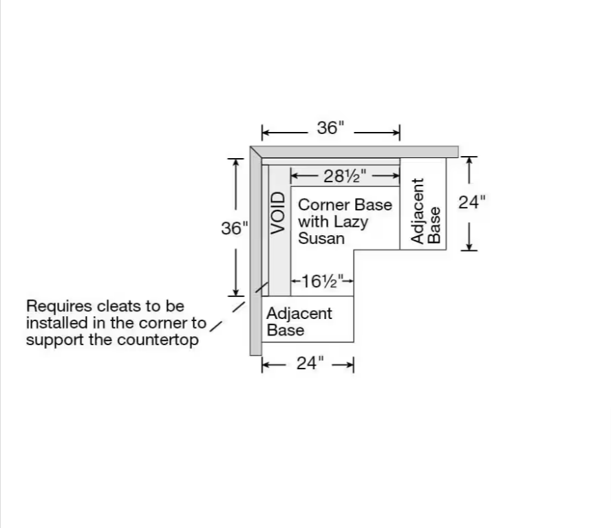 Hampton Bay 25 in. W x 16.5 in. D x 34.5 in. H Assembled Lazy Susan Corner Base Kitchen Cabinet Medium Oak KBLS36 - MO - resaled - Hampton Bay - 094803042558