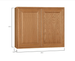 HAMPTON BAY 36 in. W x 12 in. D x 30 in. H Assembled Wall Kitchen Cabinet Medium Oak KW3630 - MO - resaled - Hampton Bay - 094803174587