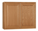 HAMPTON BAY 36 in. W x 12 in. D x 30 in. H Assembled Wall Kitchen Cabinet Medium Oak KW3630 - MO - resaled - Hampton Bay - 094803174587