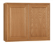 HAMPTON BAY 36 in. W x 12 in. D x 30 in. H Assembled Wall Kitchen Cabinet Medium Oak KW3630 - MO - resaled - Hampton Bay - 094803174587