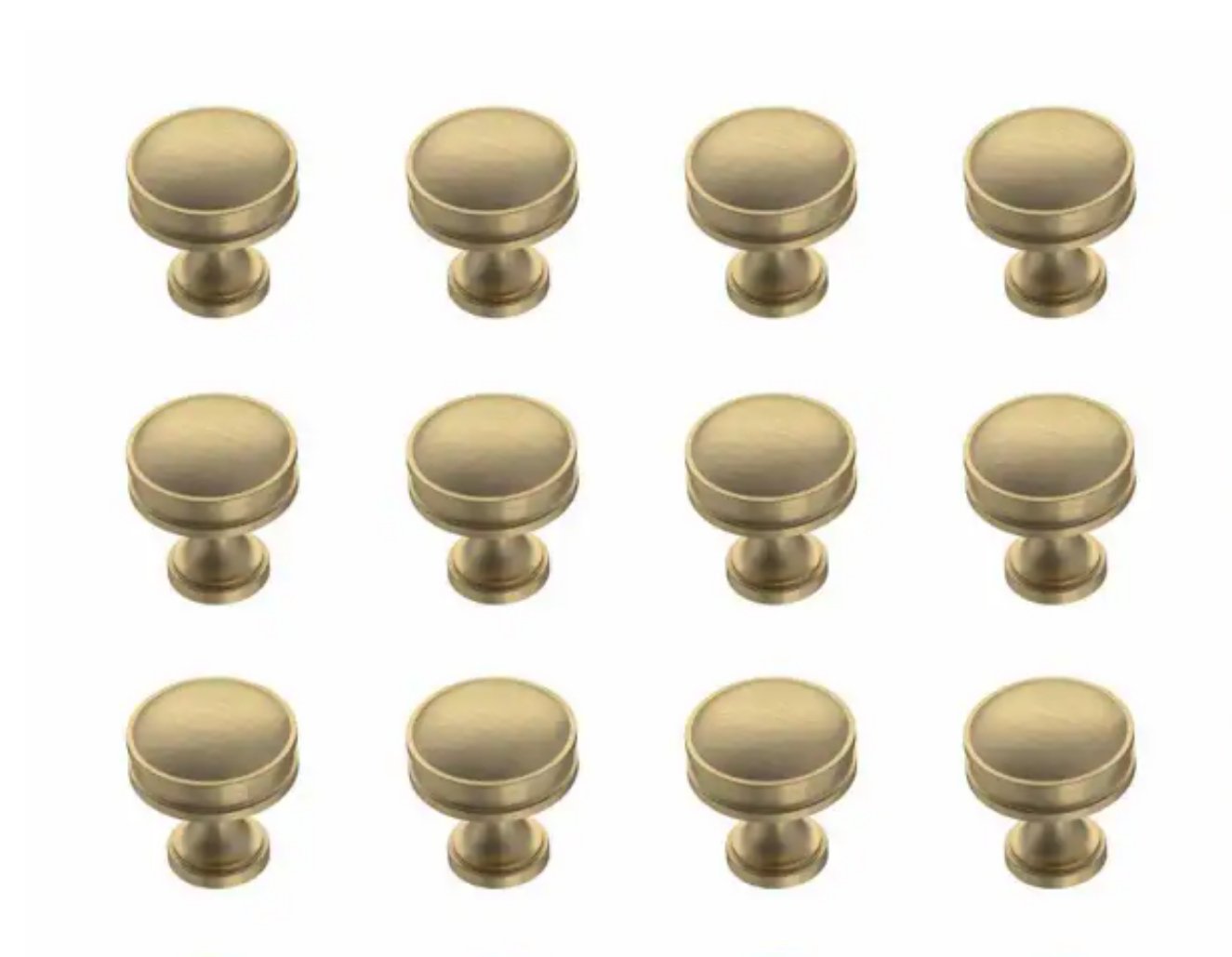 Liberty Charmaine 1-1/8" 28 mm Champagne Bronze 12 Pack Cabinet Knob Pull New Lot - resaled - Liberty - 885785852163