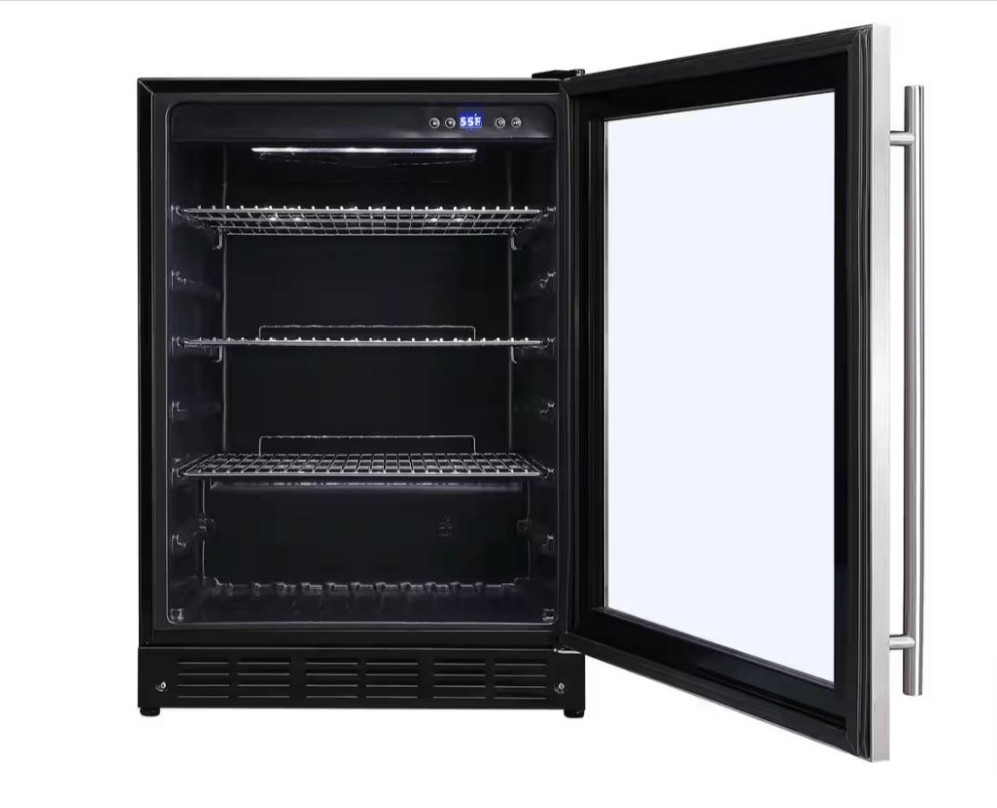 Magic Chef Beverage 23.4 in. 154 Can Beverage Cooler HMBC58ST Stainless Steel - resaled - Magic Chef - 665679006175
