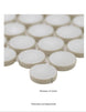 MSI Penny Round Bianco 12 in. x 13 in. x 6 mm Matte Porcelain Mesh-Mounted Mosaic Tile 14.4 sq. ft. case - resaled - Msi - 747583022950