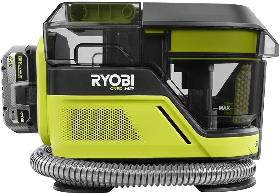 Ryobi ONE+ HP 18V Cordless SWIFTClean Mid Size Spot Carpet Cleaner Kit PBLHV704K 4.0 Ah Battery Charger - resaled - Ryobi - 033287216444