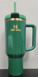 Stanley St. Patrick's Day Shamrock Green Gold Quencher Tumbler 40 OZ H2.0 FlowState - resaled - Stanley - 041604454172