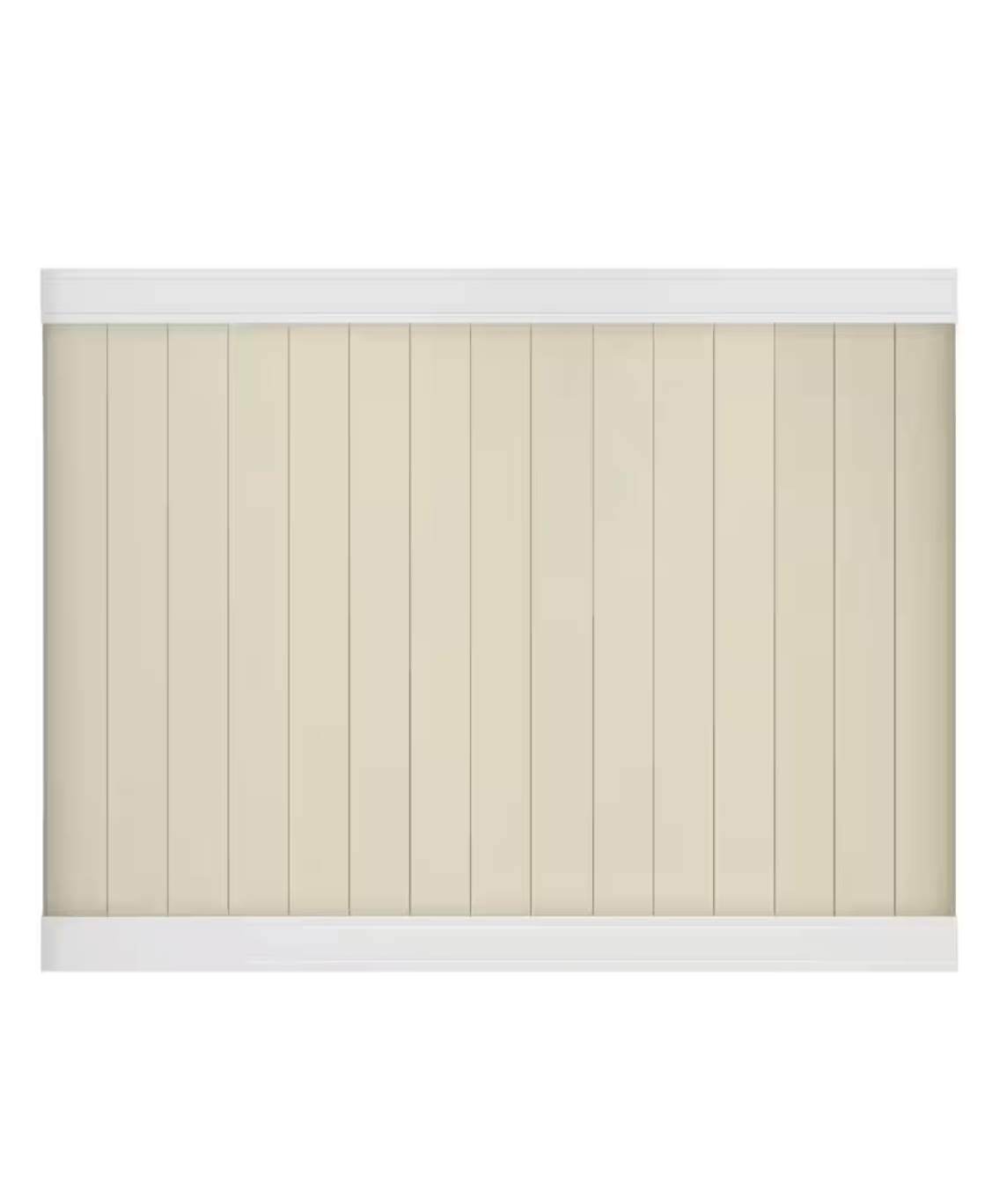 Pro-Series 4 ft. H x 8 ft. W White Vinyl Woodbridge Privacy Fence Panel Pro-Series 4 ft. H x 8 ft. W White Vinyl Woodbridge Privacy Fence Panel