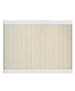 Veranda White Tan Vinyl Woodbridge Privacy Fence Panel Kit 6 ft. H x 8 ft. W Pro-Series Unassembled - resaled - Veranda - 090489239251