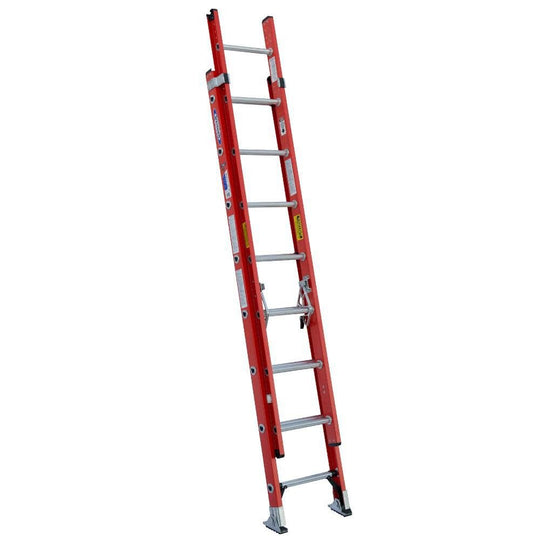 Werner 16 ft. Fiberglass Extension Ladder 300 lb. Load Capacity Type IA Duty Rating D6216 - 2 - resaled - Werner - 051751019094