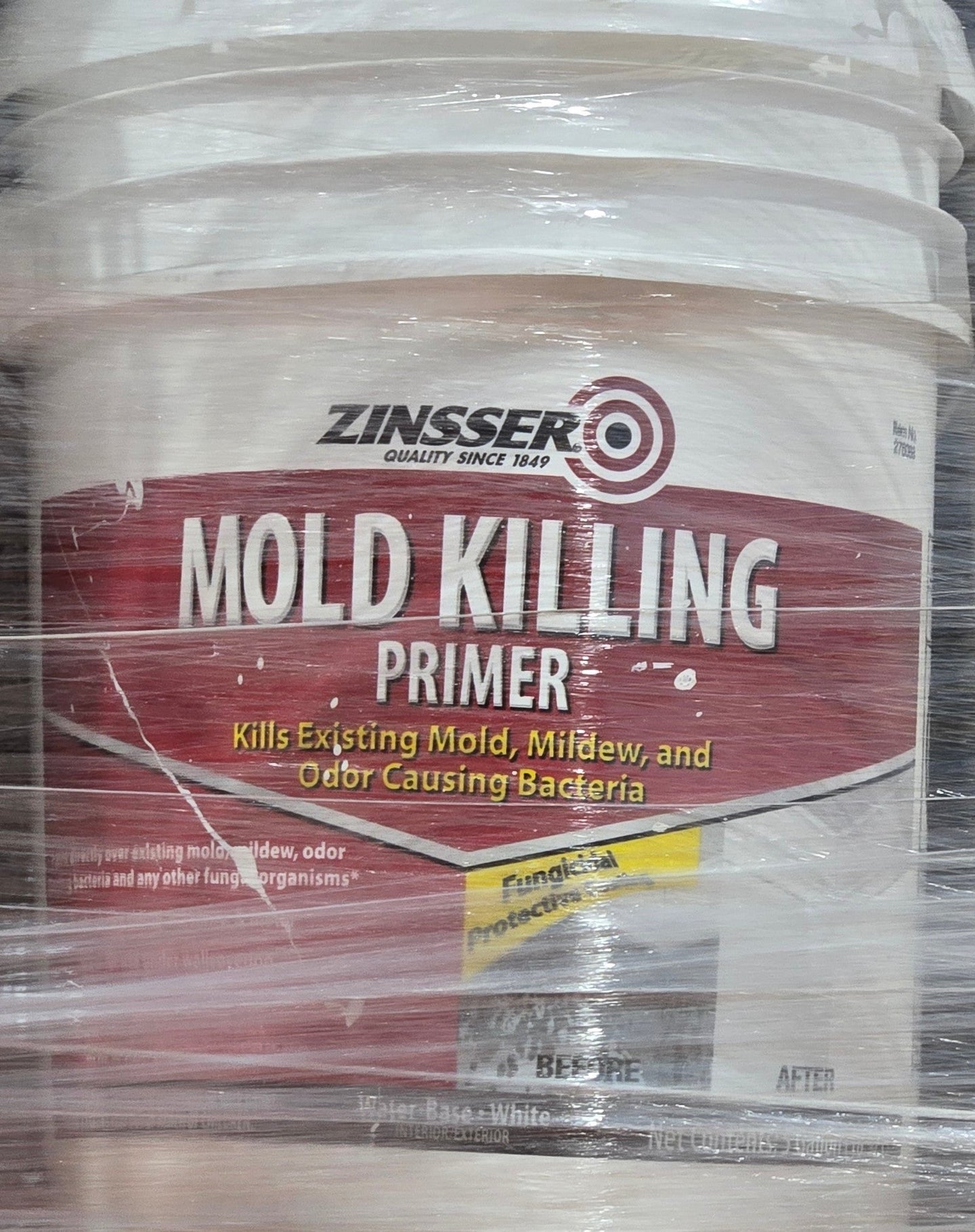 Zinsser 5 gal. Mold Killing Interior Exterior Primer Gallon Bucket - resaled - Zinsser - 020066238049