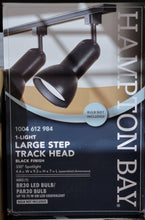 Load image into Gallery viewer, Hampton Bay 1-Light Black R30 PAR30 Large Step Linear Track Lighting Head 804769 1004 612 984
