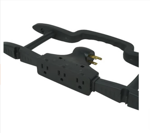 Southwire Yellow Jacket 3 Outlet Cord Caddy Lot of 2x Portable Power Supply H Rack Extension Management 64827801