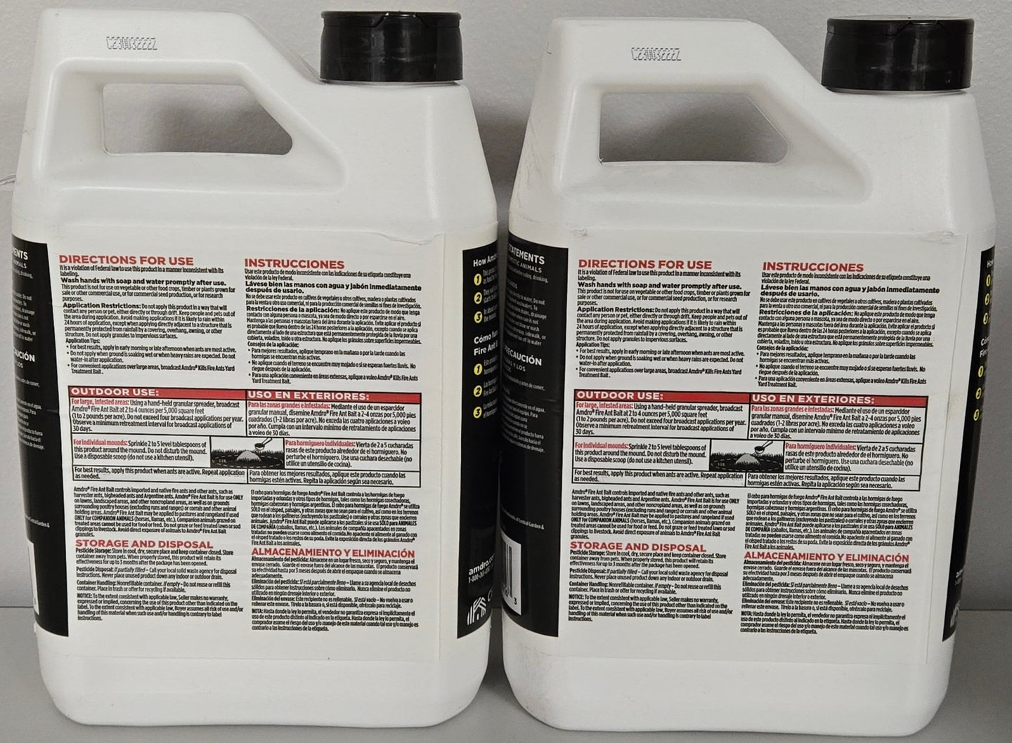 Amdro 1 lb Lot of 2x Outdoor Fire Ant Killer Granule Bait 2,000 sq. ft. Mounds Lawns - resaled - Amdro - 813576004163