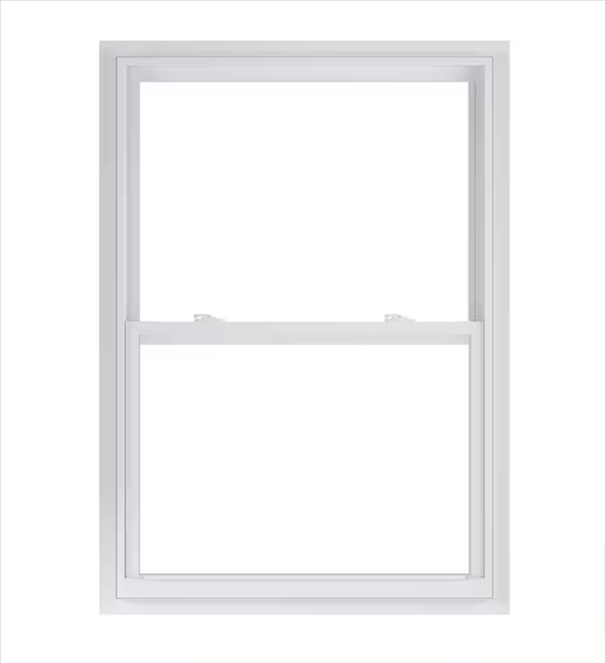 American Craftsman 50 Series Low-E Argon Glass Single Hung Vinyl Window 36 in x 52 in White W Screen - resaled - American Craftsman - 716467961159