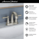 American Standard Rumson 4 in. Centerset Double Handle Bathroom Faucet in Polished Chrome (2 - pack) - resaled - American Standard - 012611904868