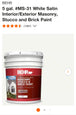 Behr 5 Gal Satin Paint White Masonry Stucco Gallon Interior Exterior Bucket MS-31 - resaled - Behr - MS-31