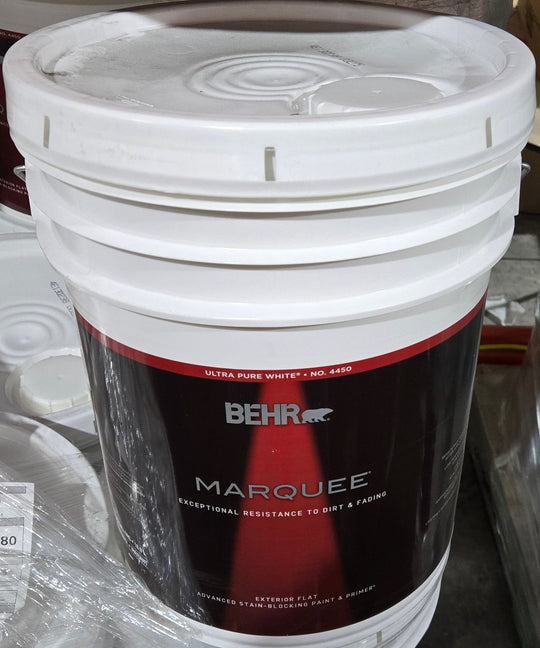 Behr Marquee 5 gal. Designer Collection #DC - 007 Tranquil Gray Flat Exterior Paint & Primer - resaled - resaled - 678885093280