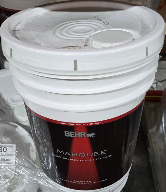 Behr Marquee 5 gal. Designer Collection #DC - 007 Tranquil Gray Flat Exterior Paint & Primer - resaled - resaled - 678885093280