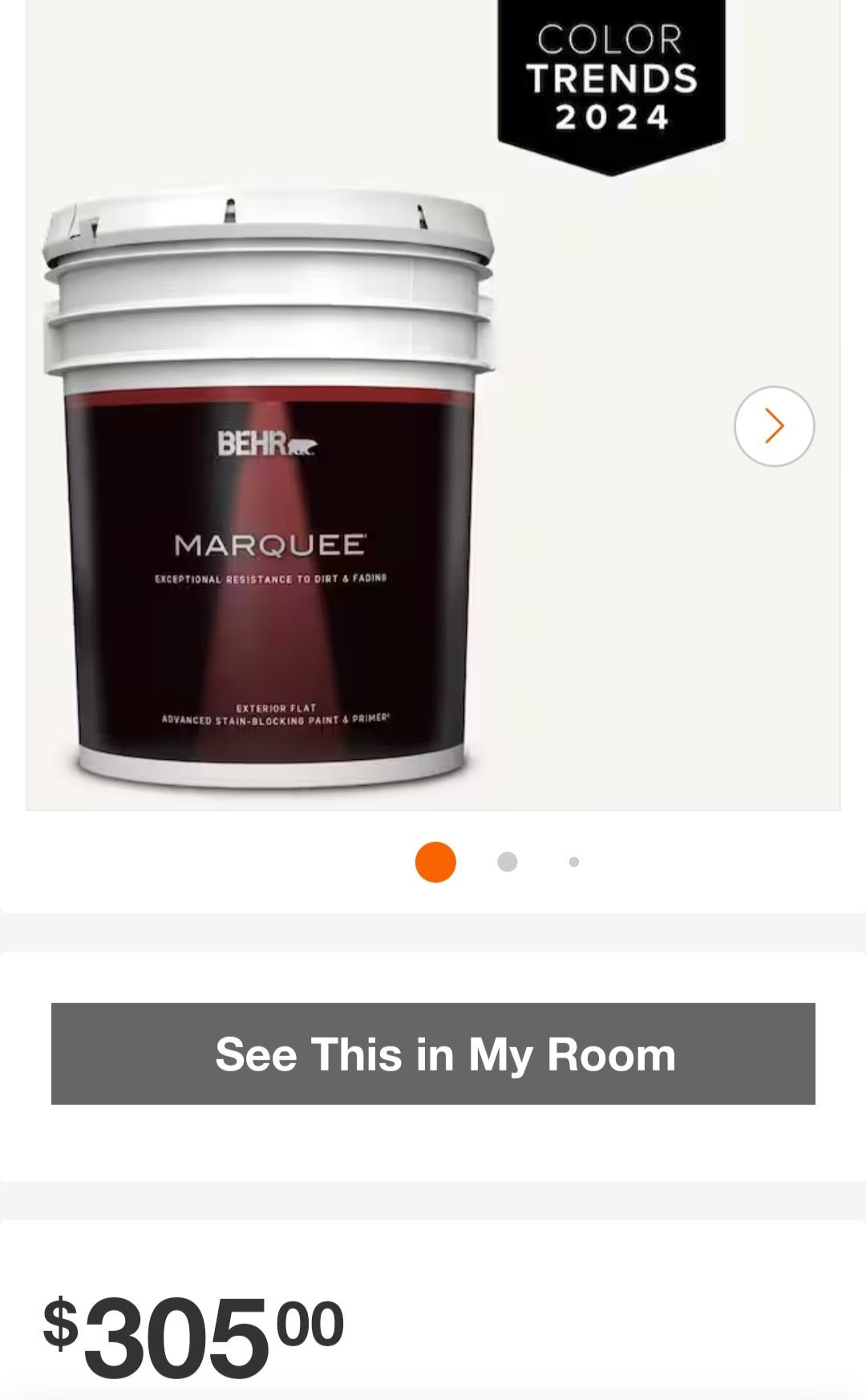 Behr Marquee 5 gal. Whipped Cream Flat Exterior Paint & Primer Designer Collection #DC - 001 Gallon Bucket - resaled - Behr - 400825031300