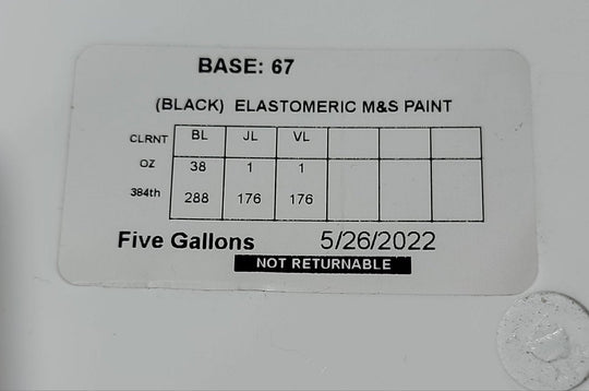 Behr Premium Elastomeric Paint Black 5 Gallon Bucket Masonry Stucco Brick Foundation Basement - resaled - Behr - 678885069872