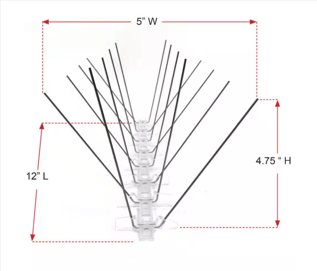 Bird B Gone Lot of 2x Enviro Spike 10 ft. x 5 in. Stainless Steel Spikes 100516567 - resaled - Bird B Gone - 764176012181