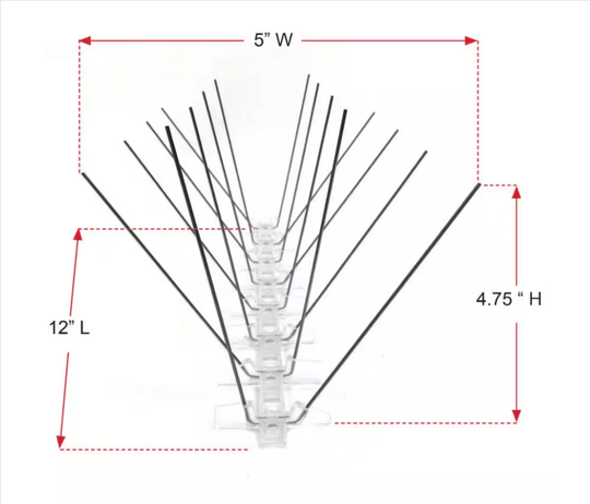 Bird B Gone Lot of 2x Enviro Spike 10 ft. x 5 in. Stainless Steel Spikes 100516567 - resaled - Bird B Gone - 764176012181