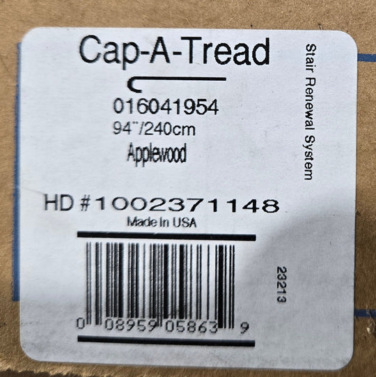 Cap A Tread Stair Tread Cover Applewood 94 in Laminate Renewal System x2 016041954 - resaled - Cap A Tread - 008959058639