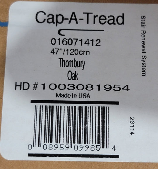 Cap A Tread Stair Tread Cover Thornbury Oak 47 in Dark Brown Renewal System x2 Lot - resaled - Cap A Tread - 008959099854