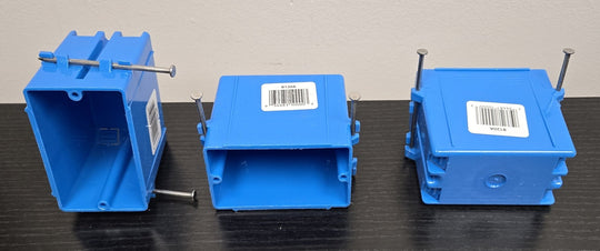 Carlon Electrical PVC 1 - Gang 20 cu. in. Electrical Outlet Box B120A New Work 36x Lot - resaled - Carlon - 034481100003