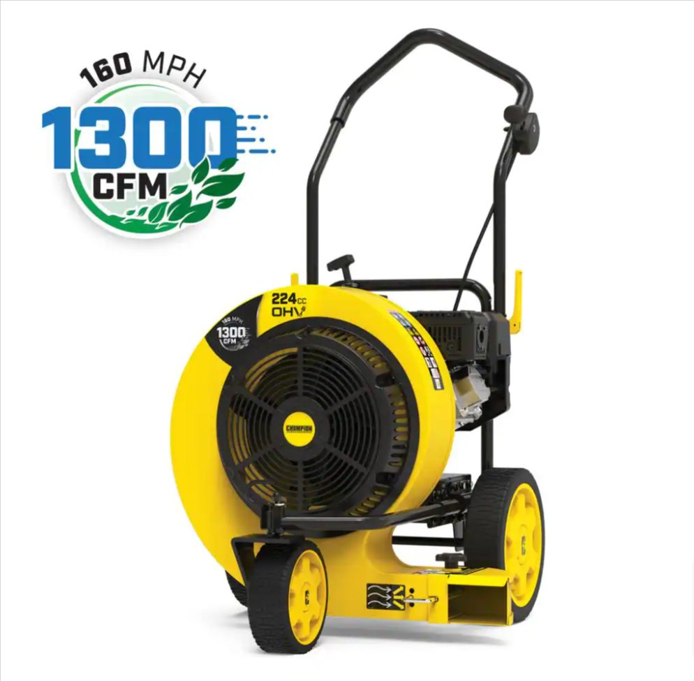 Champion Power Equipment 200947 Walk-Behind Gas Leaf Blower 160 MPH 1300 CFM 224 cc New - resaled - Champion Power Equipment - 817198023700