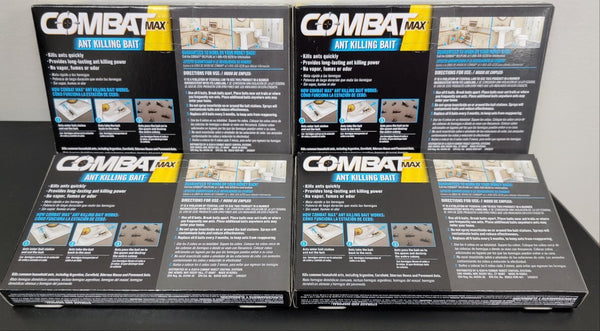 Combat Max Source Kill Ant Killing Bait Trap Lot of 4x 6 Station Pack - 24 Total - resaled - Combat - 023400559015