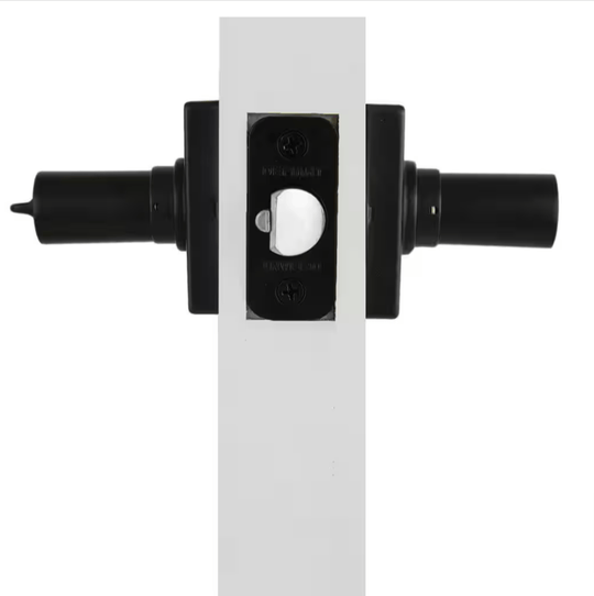 Defiant Tonebridge Matte Black Keyed Entry Door Lever Square Rose 32LS3X900A - resaled - Defiant - 050134008403