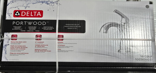 Delta Portwood Bathroom Faucet 15770LF Chrome Single Hole Single - Handle - resaled - Delta - 034449906685