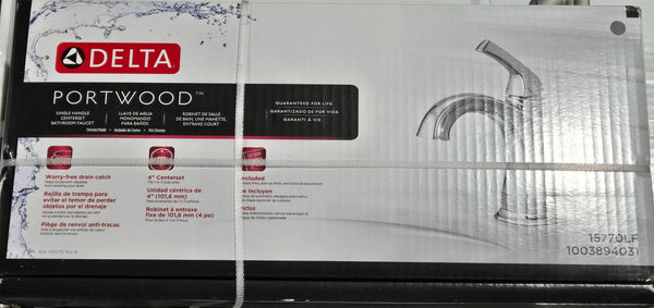 Delta Portwood Bathroom Faucet 15770LF Chrome Single Hole Single - Handle - resaled - Delta - 034449906685