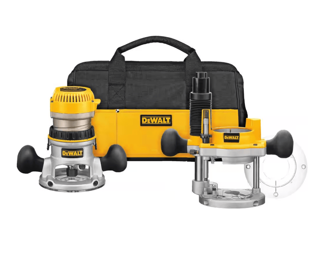 Dewalt 12 Amp Corded 2 - 1/4 Horsepower DW618PKB Fixed and Plunge Base Router Kit - resaled - Dewalt - 885911331203