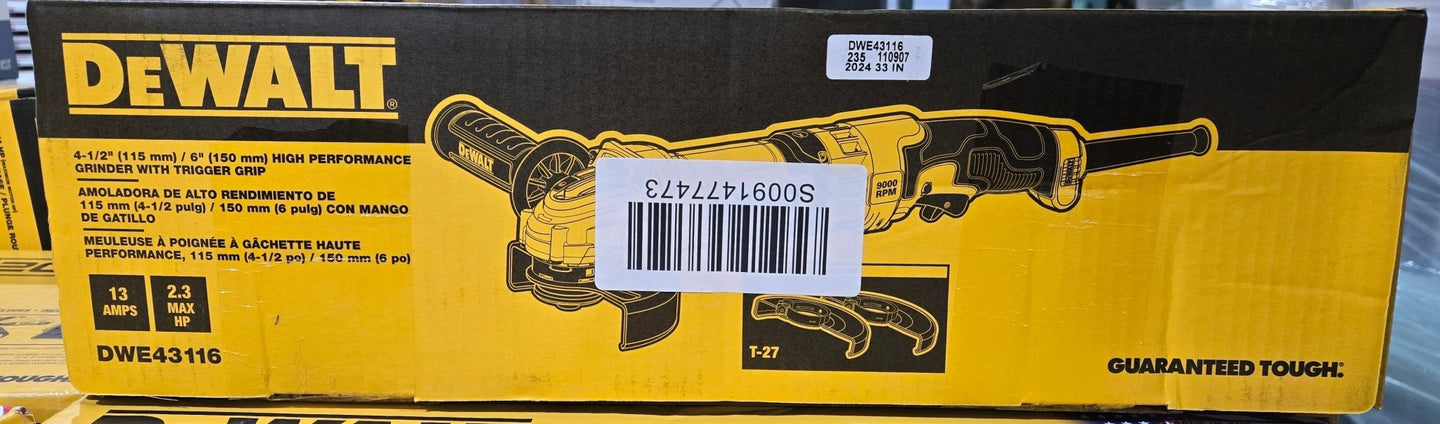 Dewalt 13 Amp Corded 4.5 in. Angle Grinder DWE43116 - resaled - Dewalt - 885911471725